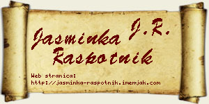 Jasminka Raspotnik vizit kartica